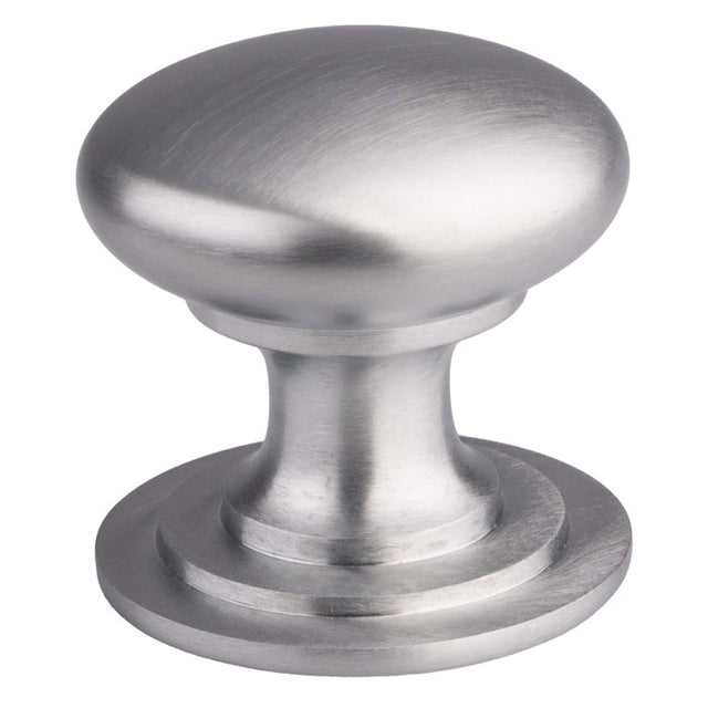 VICTORIAN CUPBOARD KNOB (ONE PIECE) 25MM - SATIN CHROME - 25 ( 25 ) - EACH