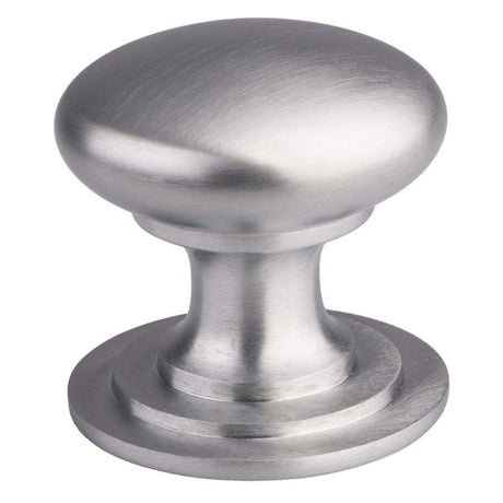 VICTORIAN CUPBOARD KNOB (ONE PIECE) 32MM - SATIN CHROME - 32 ( 32 ) - EACH