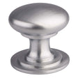 VICTORIAN CUPBOARD KNOB (ONE PIECE) 42MM - SATIN CHROME - 42 - EACH