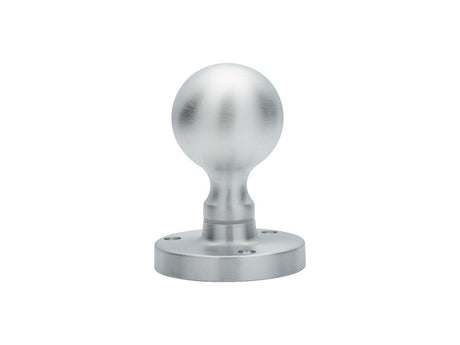 VICTORIAN - MORTICE KNOB BALL CSA (SATIN CHROME) - SATIN CHROME - 61MM - PAIR