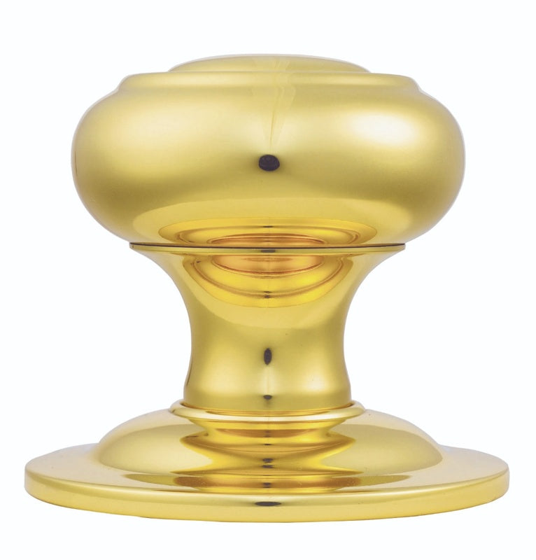 CENTRE DOOR KNOB - POLISHED BRASS - EACH