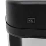 HOMCOM 20L LUXURY Automatic Sensor Dustbin Kitchen Waste Bin Rubbish Trashcan Auto Dustbin Stainless Steel with Bucket 33*25*42.5CM