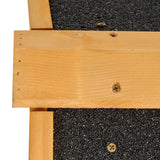 PawHut Wood-metal Guinea Pigs Hutches Elevated Pet Bunny House Rabbit Cage with Slide-Out Tray Outdoor