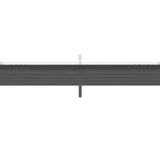 Outsunny Retractable Pergola Cover, 3.5 x 2.6 m Replacement Canopy Fabric for 4 x 3 m Frame, Roof Top Only, Dark Grey