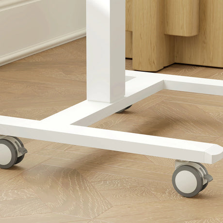 Vinsetto 68-108cm Height Adjustable Work Desk - Wood-Effect/White