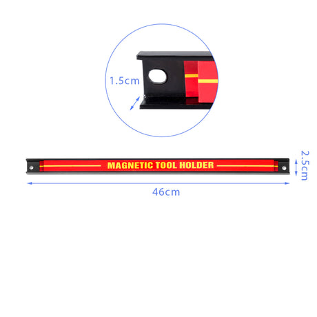Magnetic strip for tools 46cm 3 pcs.