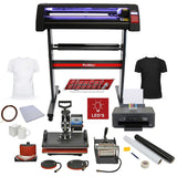 PixMax Da Vinci Bundle 5 in 1 Heat Press, LED Lit Vinyl Cutter, Printer, Accessories