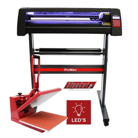 Vinyl Cutter LED, 38cm Clam Press & SignCut Software