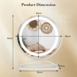 Makeup Vanity Mirror with 3 Color Dimmable LED Lighting and Touch Control-White