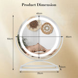 Makeup Vanity Mirror with 3 Color Dimmable LED Lighting and Touch Control-White