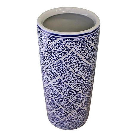 Umbrella Stand, Vintage Blue & White Pattern Design