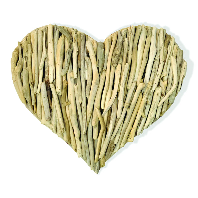 DRIFTWOOD WALL HEART 50x50cm