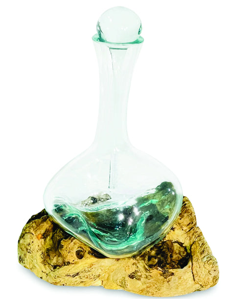 ROOT WITH MOLTEN GLASS DECANTER