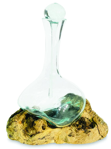 ROOT WITH MOLTEN GLASS DECANTER