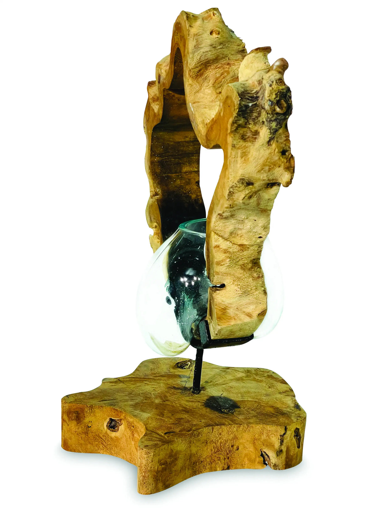 ROOT WITH MOLTEN GLASS BOWL ON STAND