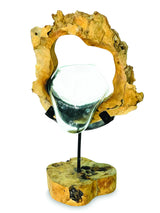 ROOT WITH MOLTEN GLASS BOWL ON STAND