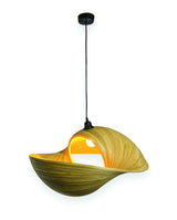 WOODEN DOUBLE SEA SHELL LAMPSHDE 60CM