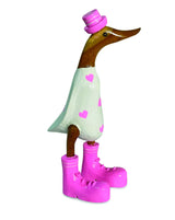 DUCK WITH HEART PRINT 28CM (RANDOM COLOURS)