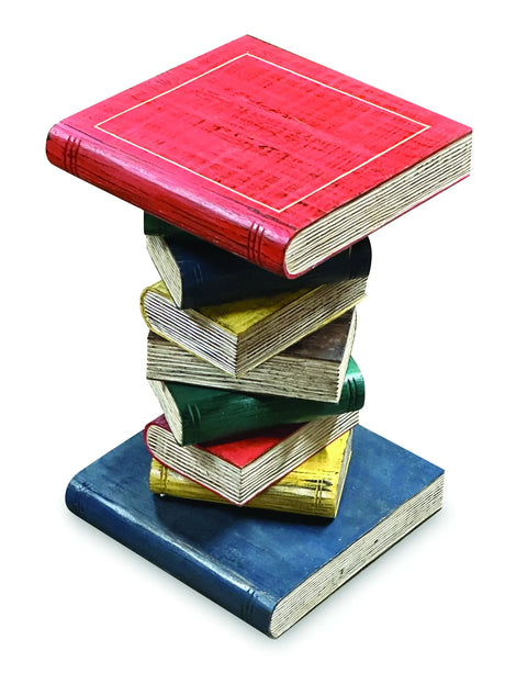 COLOURED BOOKSTACK TABLE MEDIUM