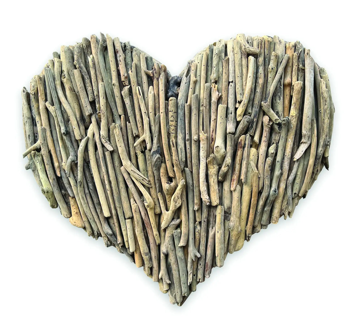DRIFTWOOD WALL HEART 70X70CM
