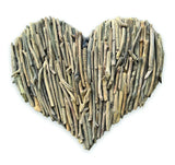 DRIFTWOOD WALL HEART 70X70CM