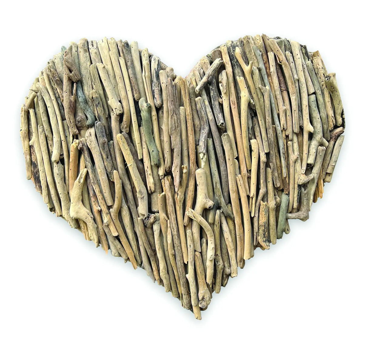 DRIFTWOOD WALL HEART 70X70CM