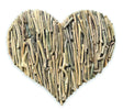 DRIFTWOOD WALL HEART 70X70CM