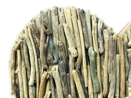 DRIFTWOOD WALL HEART 70X70CM