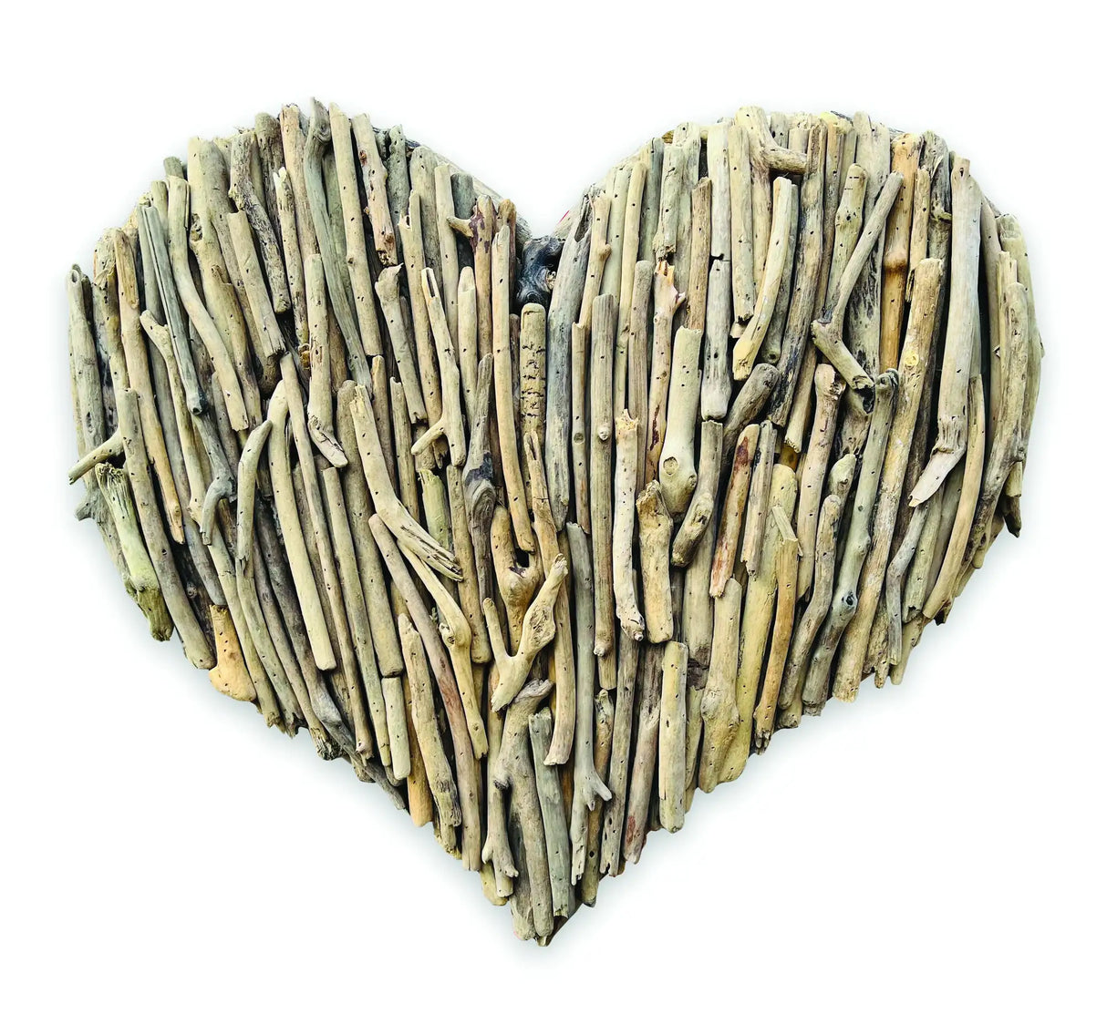 DRIFTWOOD WALL HEART 70X70CM
