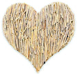 DRIFTWOOD WALL HEART 90X90CM