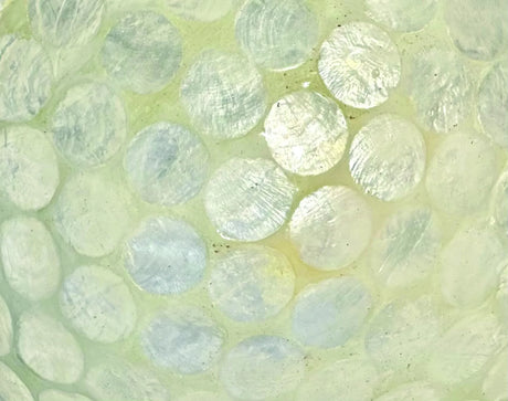 PEARL INLAY COCONUT SHELL BOWL WHITE