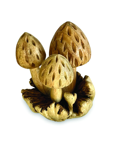3 STRAWBERRY SHAPED BALI  MUSHROOMS