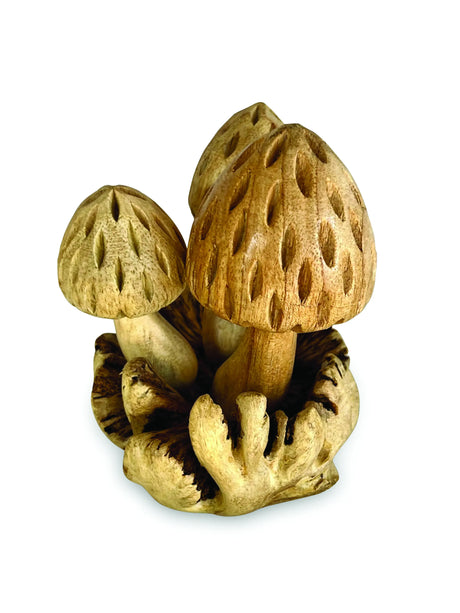 3 STRAWBERRY SHAPED BALI  MUSHROOMS