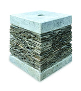 BALI PARASOL BASE WITH TERRAZZO AND SLATE LARGE