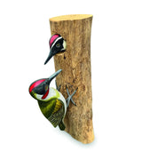 WOOD PECKER AND CHICK LARGE 28CM