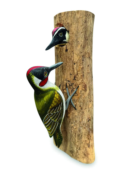 WOOD PECKER AND CHICK LARGE 28CM