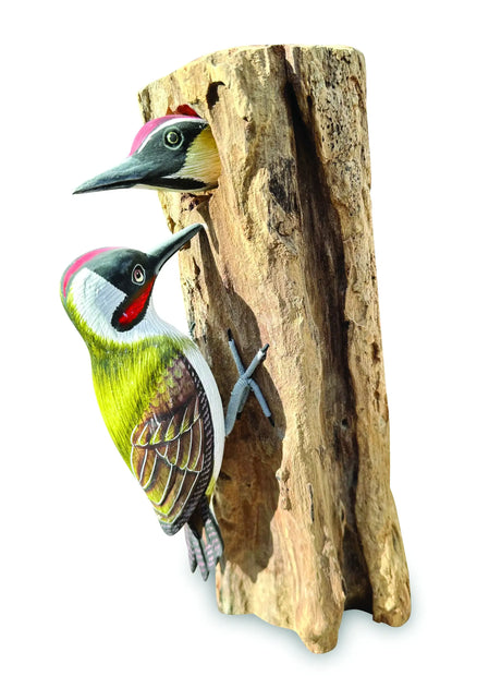 WOOD PECKER AND CHICK LARGE 28CM