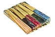 BALI BATIK FABRIC FOLDING FANS 30CM (PACK OF 10 MIXED COLOURS)