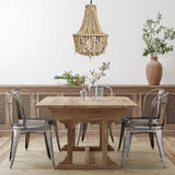 ARTISAN BEADED LAMPSHADE 50X50X65CM BALI SAND