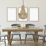 ARTISAN BEADED LAMPSHADE 50X50X65CM BALI SAND