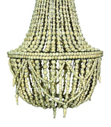 ARTISAN BEADED LAMPSHADE 50X50X65CM BALI SAND