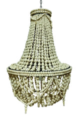 ARTISAN BEADED LAMPSHADE 50X50X65CM BALI SAND
