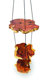 HANGING TREE ROOT SLICES 3 SHELVES 100CM