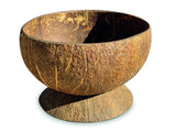 NATURAL COCONUT BOWL WITH COCONUT BASE