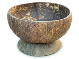NATURAL COCONUT BOWL WITH COCONUT BASE
