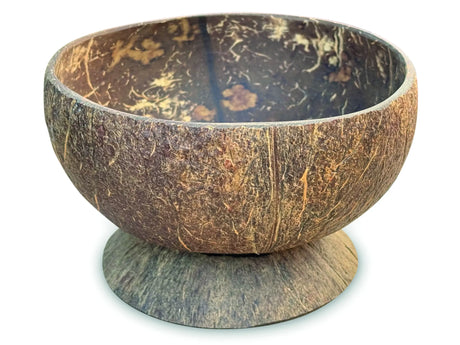 NATURAL COCONUT BOWL WITH COCONUT BASE