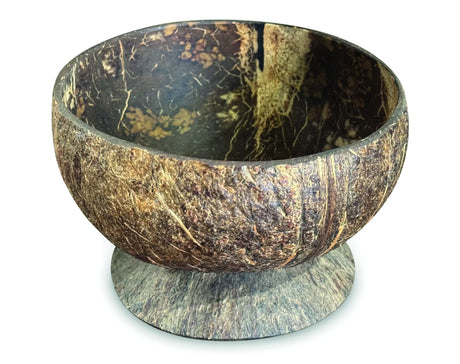 NATURAL COCONUT BOWL WITH COCONUT BASE