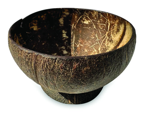 NATURAL COCONUT BOWL WITH COCONUT BASE