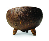 NATURAL COCONUT BOWL WITH 3 FEET