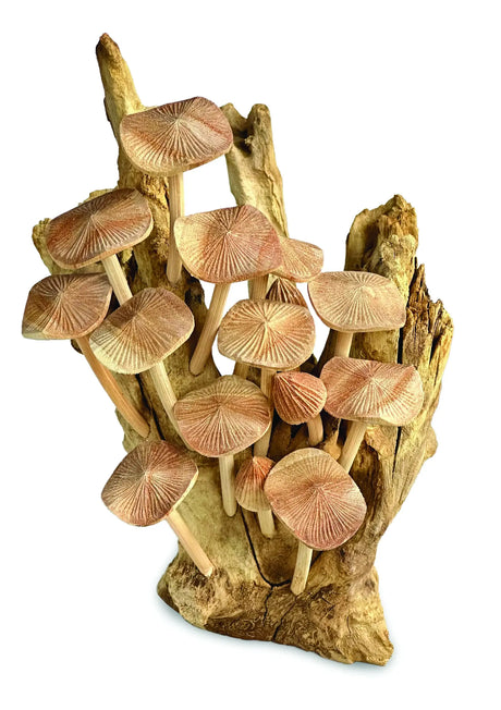 NO 15, MUSHROOM SCULPTURE, 28CM APPROX